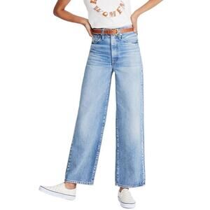 Rivet & Thread Madewell Jeans Women 31 High Rise Wide Leg Mason Light‎ Wash Blue